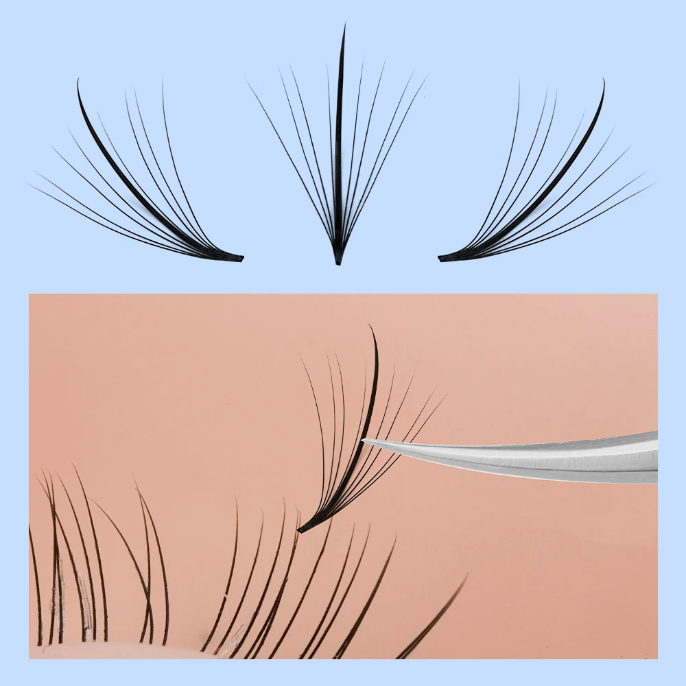 Wendy Lashes Wispy Premade Fan Volume Fans 9D Faux Mink Lash Individual Lashes Extension Pointy 0.07D curvature