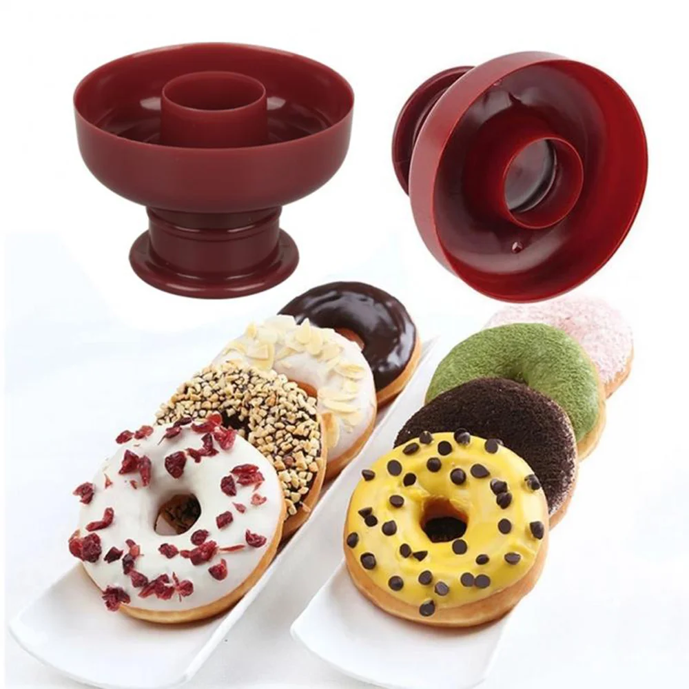 DIY Creative Donut Mold Doughnuts Cooking Cutter Desserts Bread Cutting Maker Cake Decorating Tools Kitchen Baking Accessories