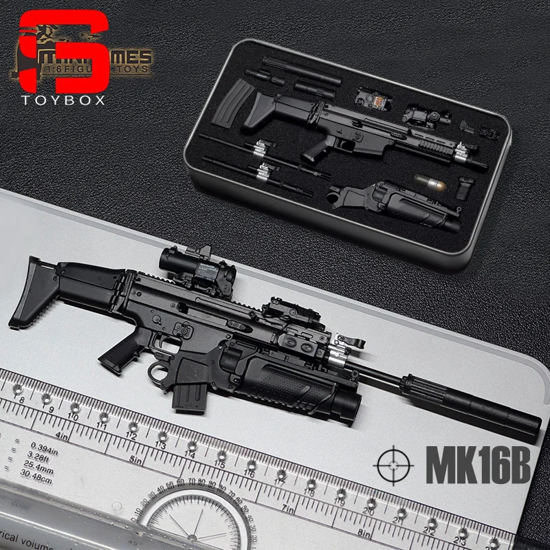 Mini Times Toys 1/6 MK16 MK17 MP7 Plastikowy Model Broni Akcesoria Sceniczne Zabawka dla 12-calowych Figuraków Żołnierzy i Lalek