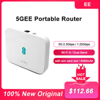 5GEE Pocket WiFi Router 2.33Gbps Dual Band 2.4/5GHz Mobile Broadband Wi-Fi 6 4G LTE 1.6Gbps MiFi Repeater With Sim Card Slot