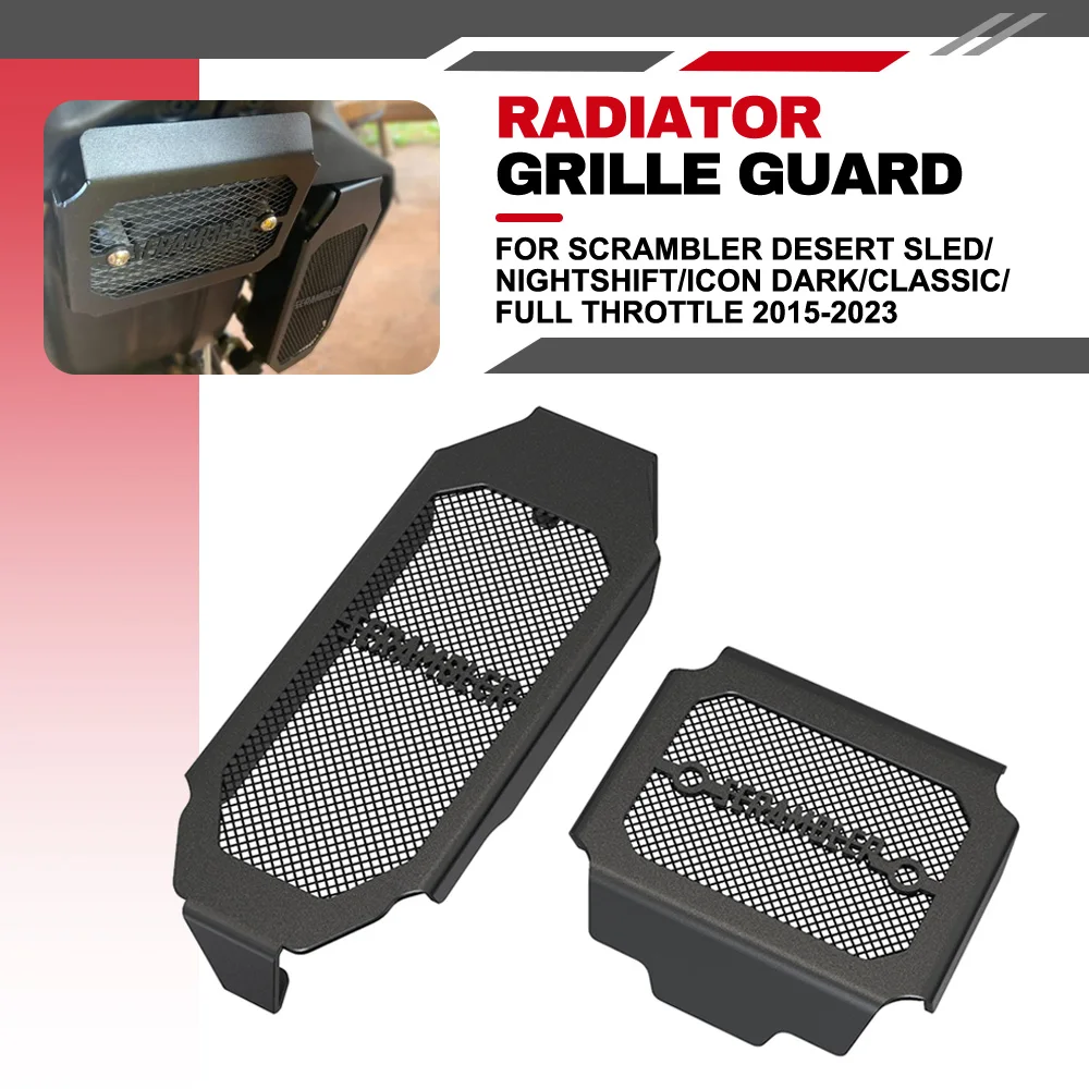

For Ducati Scrambler Desert Sled/Nightshift/Icon Dark/Classic/Full Throttle 2015-2023 Radiator Grille Guard Oil Cooler Protector