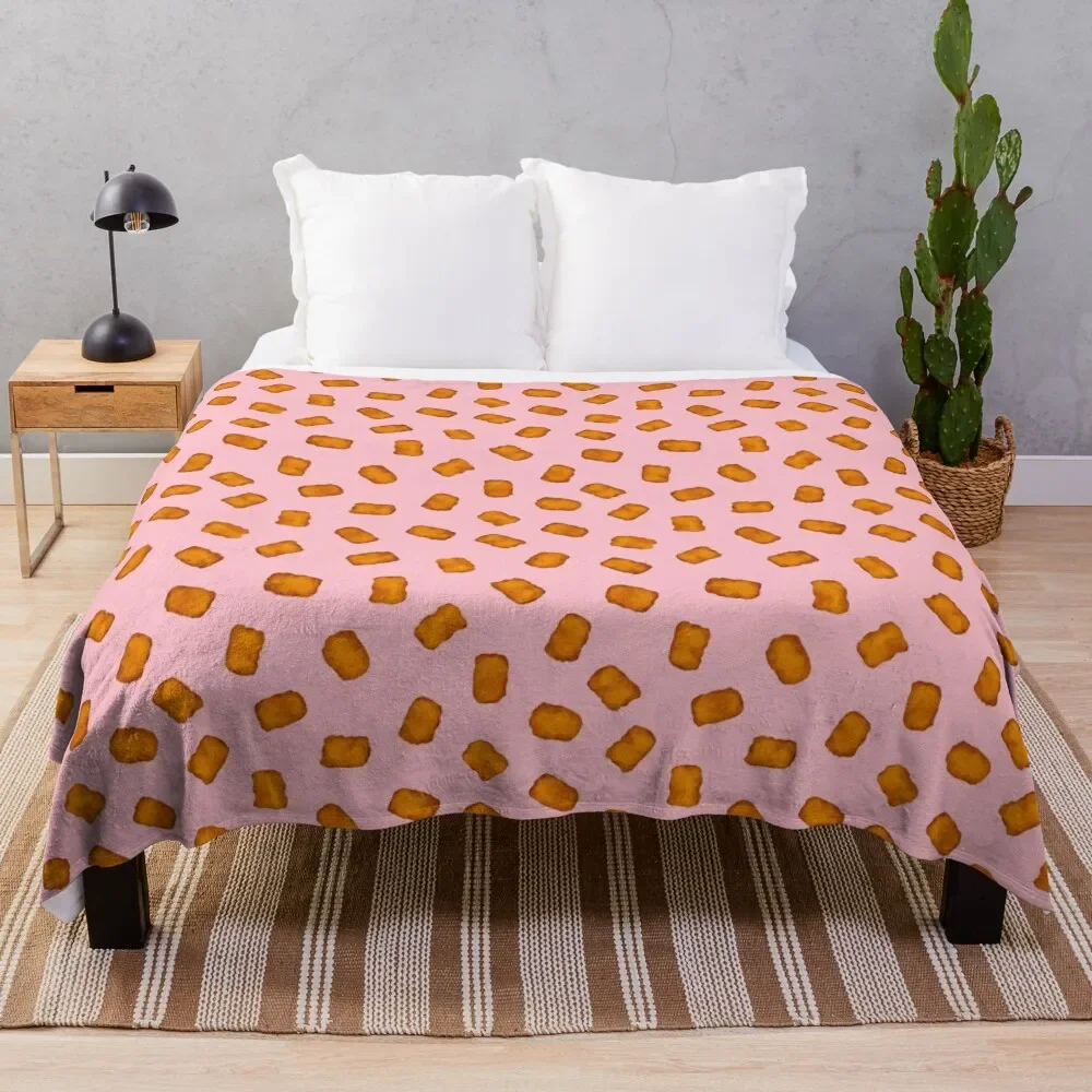 

Tatertots Pink Throw Blanket bed plaid For Baby Soft Plush Plaid Tourist Blankets