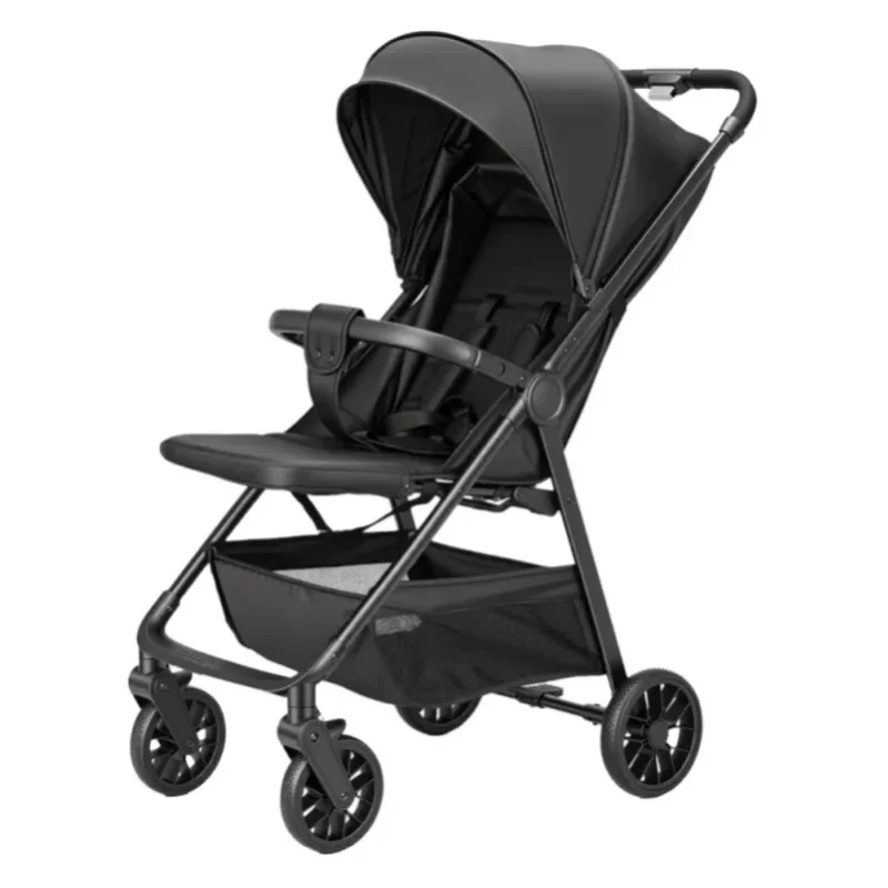 Kinderwagen für Kleinkinder, ultrakompakter, faltbarer Reisebuggy mit verstellbarem Sitz, großem Staukorb, verstellbarem Sonnendach, leichter, tragbarer Kinderwagen für Outdoor-Einkaufstouren