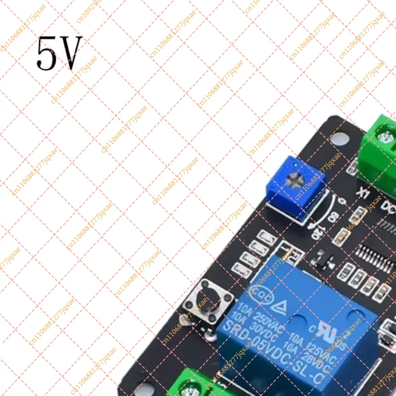 DC 5V 12V 24V Relay Timer Delay Module, Self-Locking Trigger Time Switch Board Compatible with 555 Timer Chip