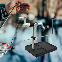 Fly Tying Vise with Pedestal Base Fly Tying Tool Adjustable Durable, Rotating