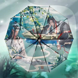 Grandmaster of Demonic Cultivation Automatic Umbrella Rain Anti UV Parasol Wei Wuxian Lan Wangji The Untamed Mo Dao Zu Shi MDZS