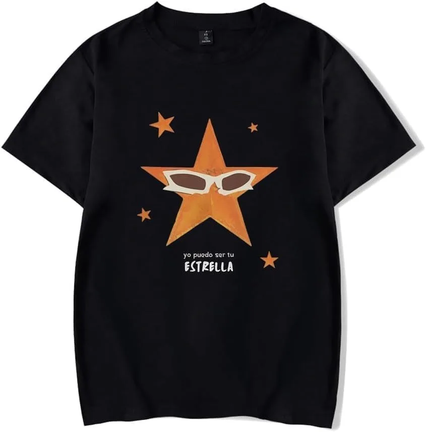 Mora Merch Album Estrella Tee Shirt Crewneck  Short Sleeved Man/Woman T shirt HipHop Fashion Tee Shirt  Streetwear