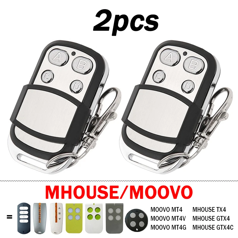 Offerta speciale Nuovo MHOUSE GTX4 TX3 TX4 GTX4C MOOVO MT4 MT4V MT4G Garage/Cancello elettrico Telecomando 433,92 MHz Rolling Code