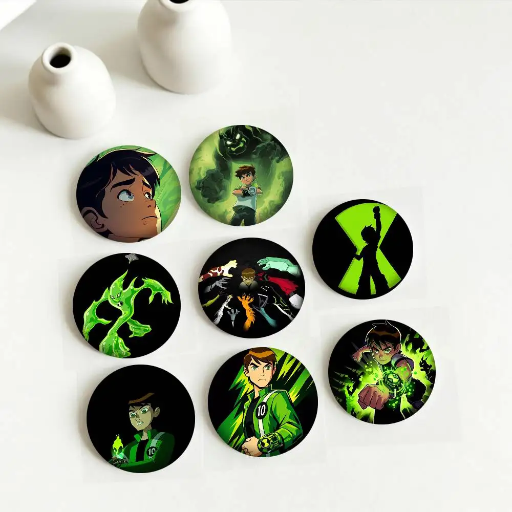 

C-Cartoon BenS 10 25mm 32mm 44mm 58mm 75mm Brooches Badges Pins for Accessories Gift