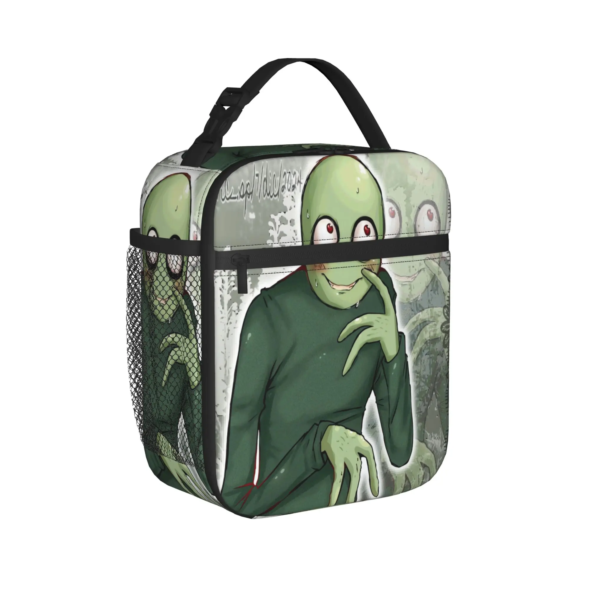 David Firth Salad Fingers Y2K Horror Lunch Bag  Fun Lunch Box For Adult School Portable Insulated Cooler Bag Thermal Lunch Bags