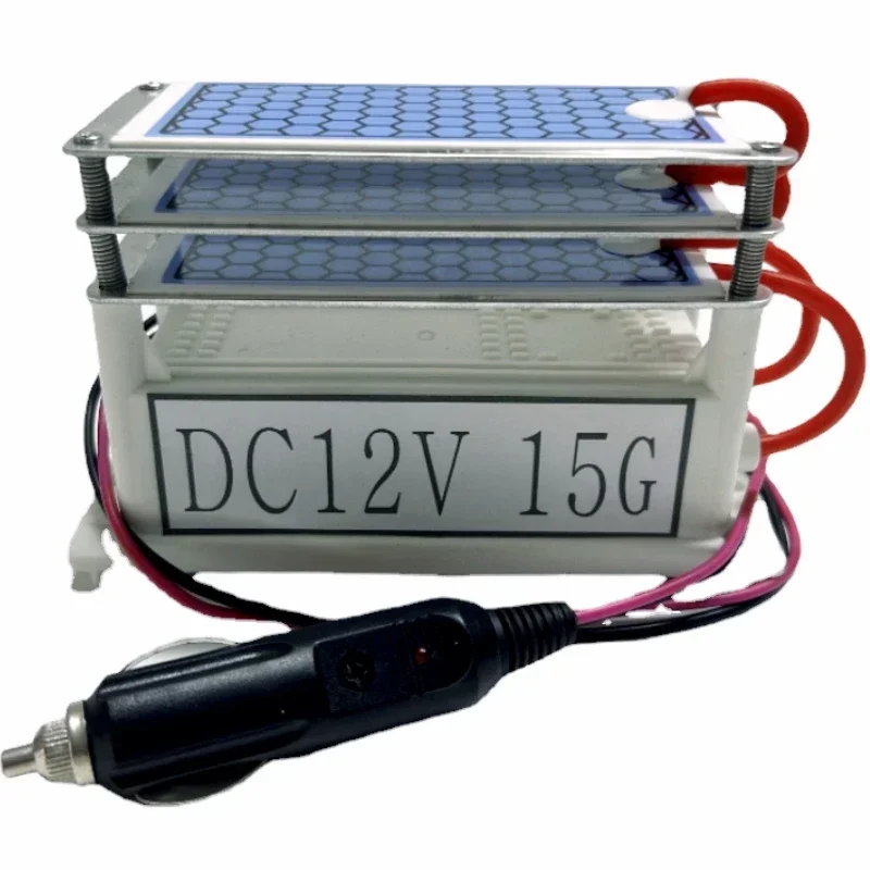 12v 15g auto purificatore d'aria generatore di ozono 3 strati ozono piastra ceremica aria ozonizzatore ionizzatore ionizzatore