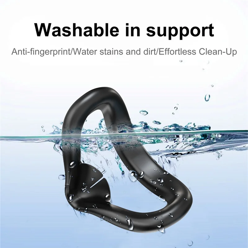 

Силиконовая маска для лица BFYL, защита объектива для Meta Quest 3S, защищенный от пота и светозащитный силиконовый чехол, удобный опыт