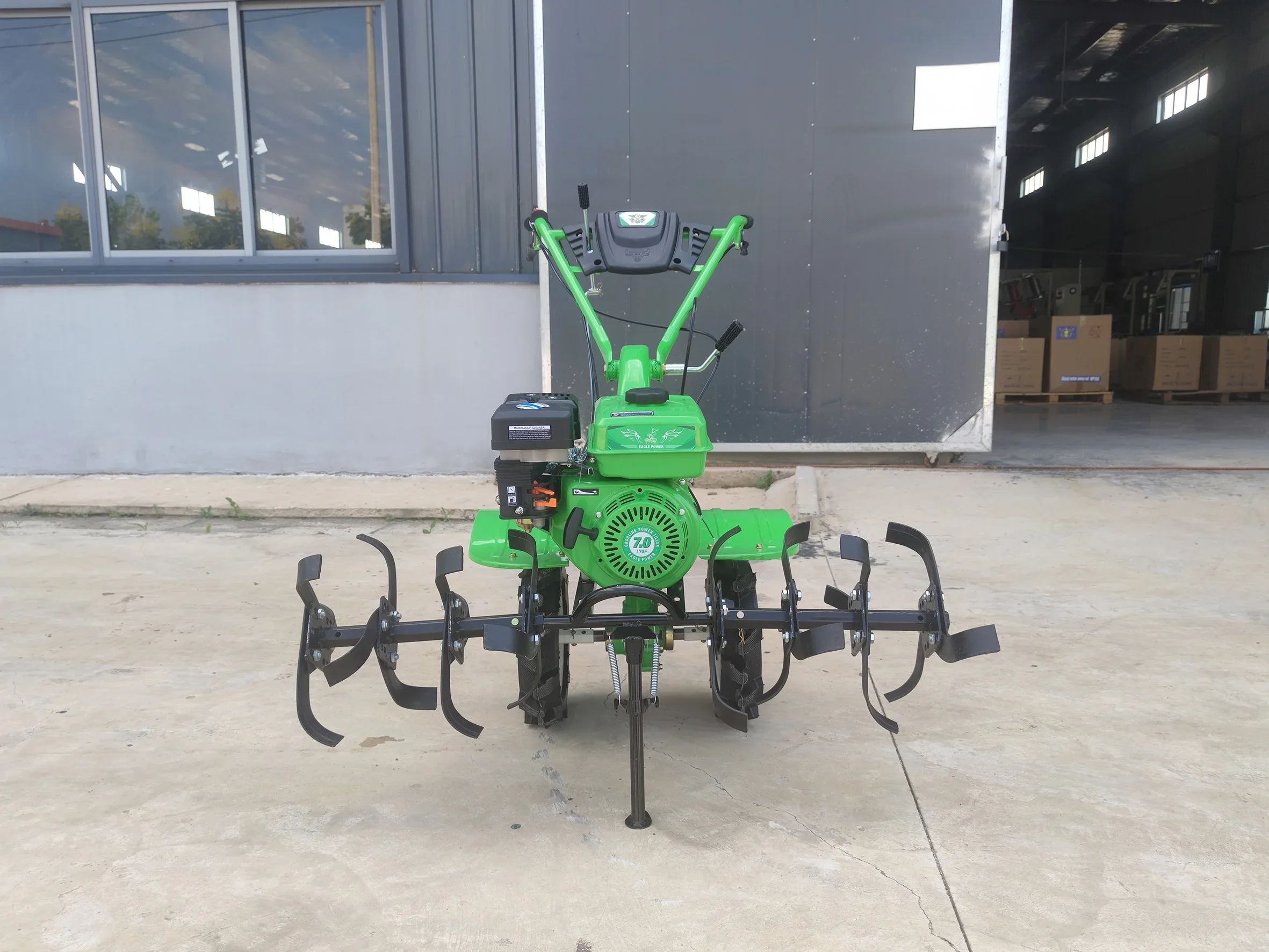 Mini Gasoline Engine Power Tiller New Farm Use Cultivator with Water Pump/Generator Set for Manufacturing Plant