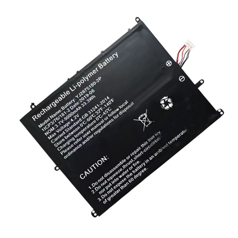 UGB New Laptop Battery For YJ2875180-2P 1ICP3/76/181-2 3.7V 33.3Wh 9000mAh