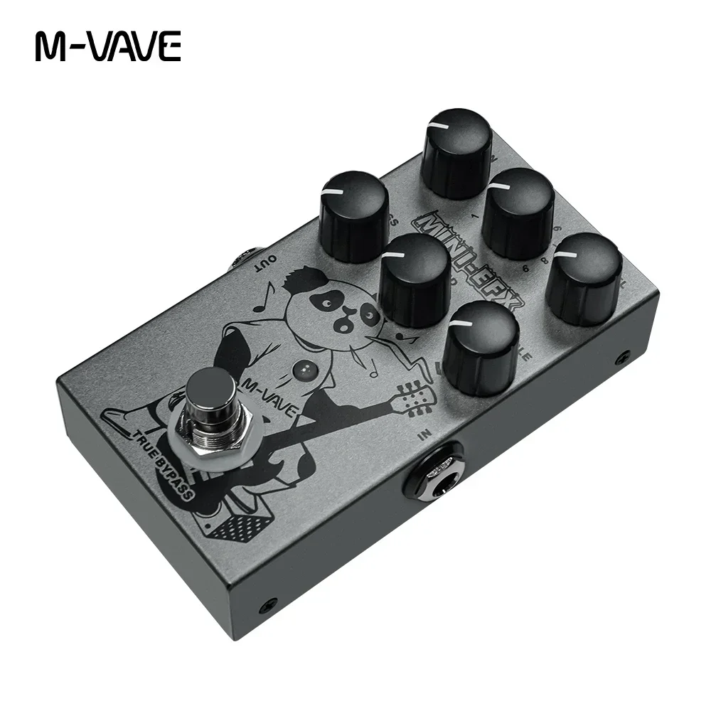 M-VAVE MINI-EFX Electric Guitar Effect Pedal 4 Overdrive Effects 4 Distortion Effects Boost 3 Band EQ True Bypass Guitar Part
