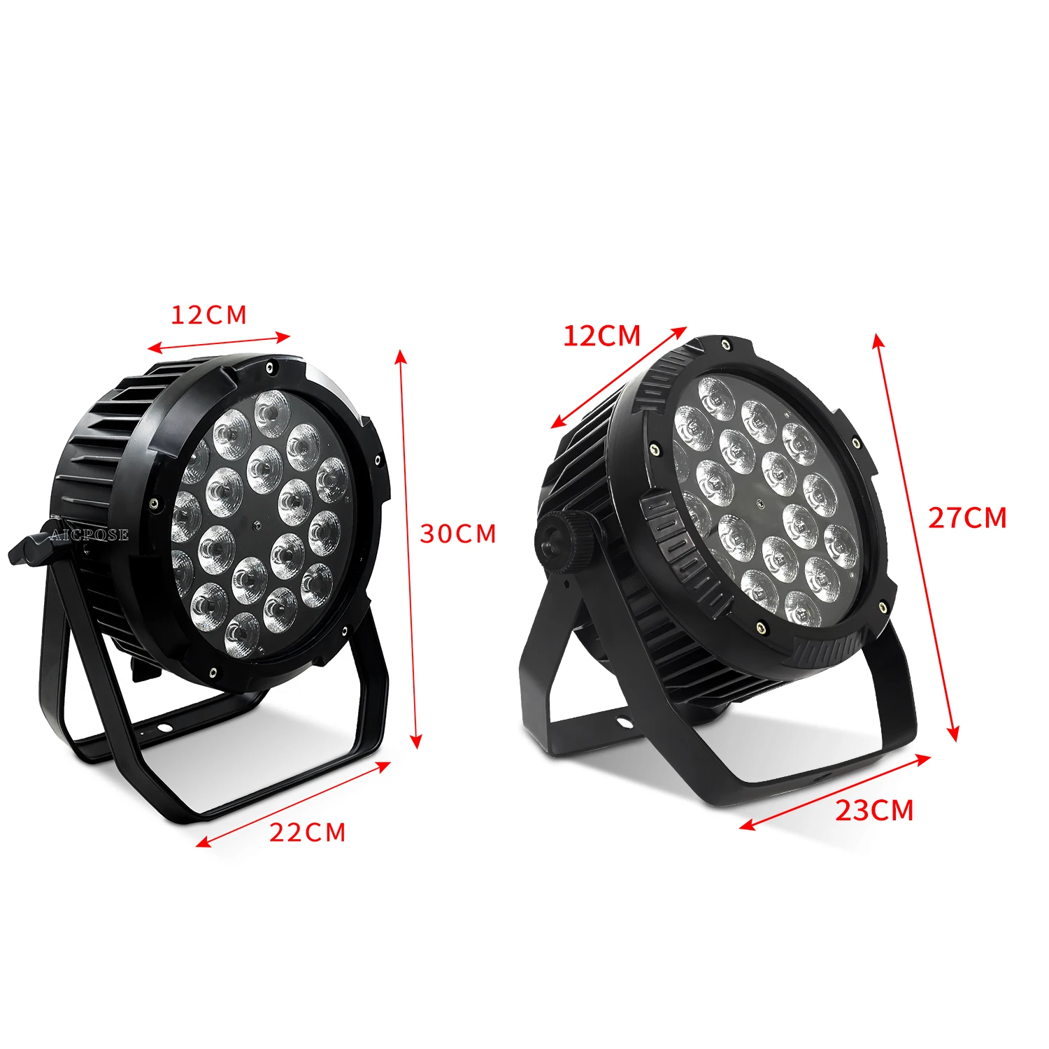 Imagem -06 - Impermeável Led Par Light para Desempenho ao ar Livre dj Equipment Disco Light Dmx512 Control Stage Light Ip65 18x18w Rgbw Auv 6in 1