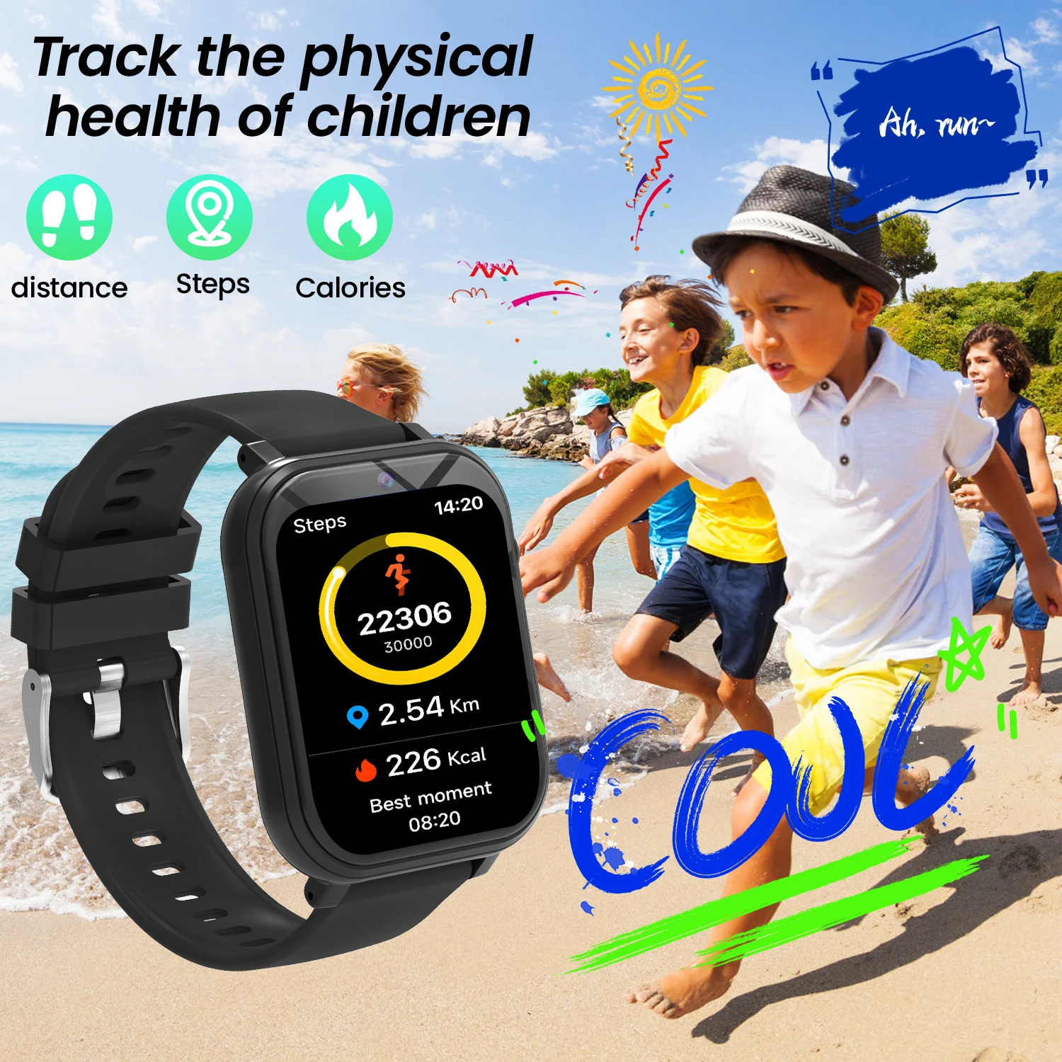 Kids Smart Watch with Camera for Boys Girls Age 4-12 Educational Game Watch Pedometer Alarm Flashlight Birthday Gifts Funny Toy view 4