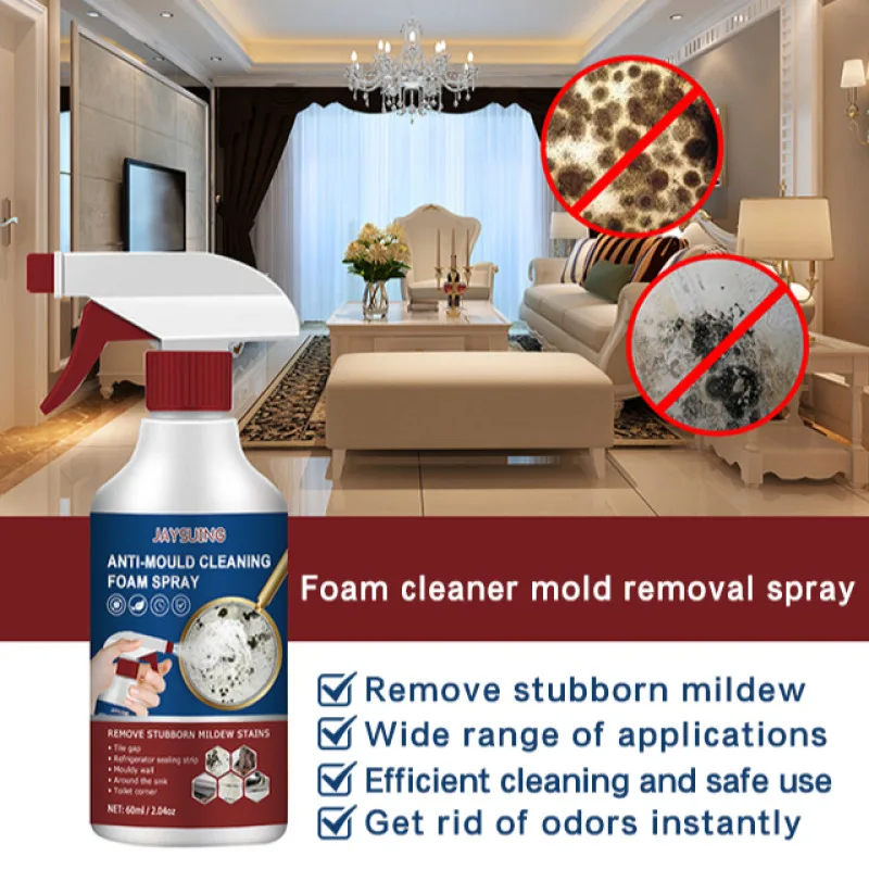 

Jaysuing Powerful Mold and Mildew Remover for Bathroom Walls and Tiles