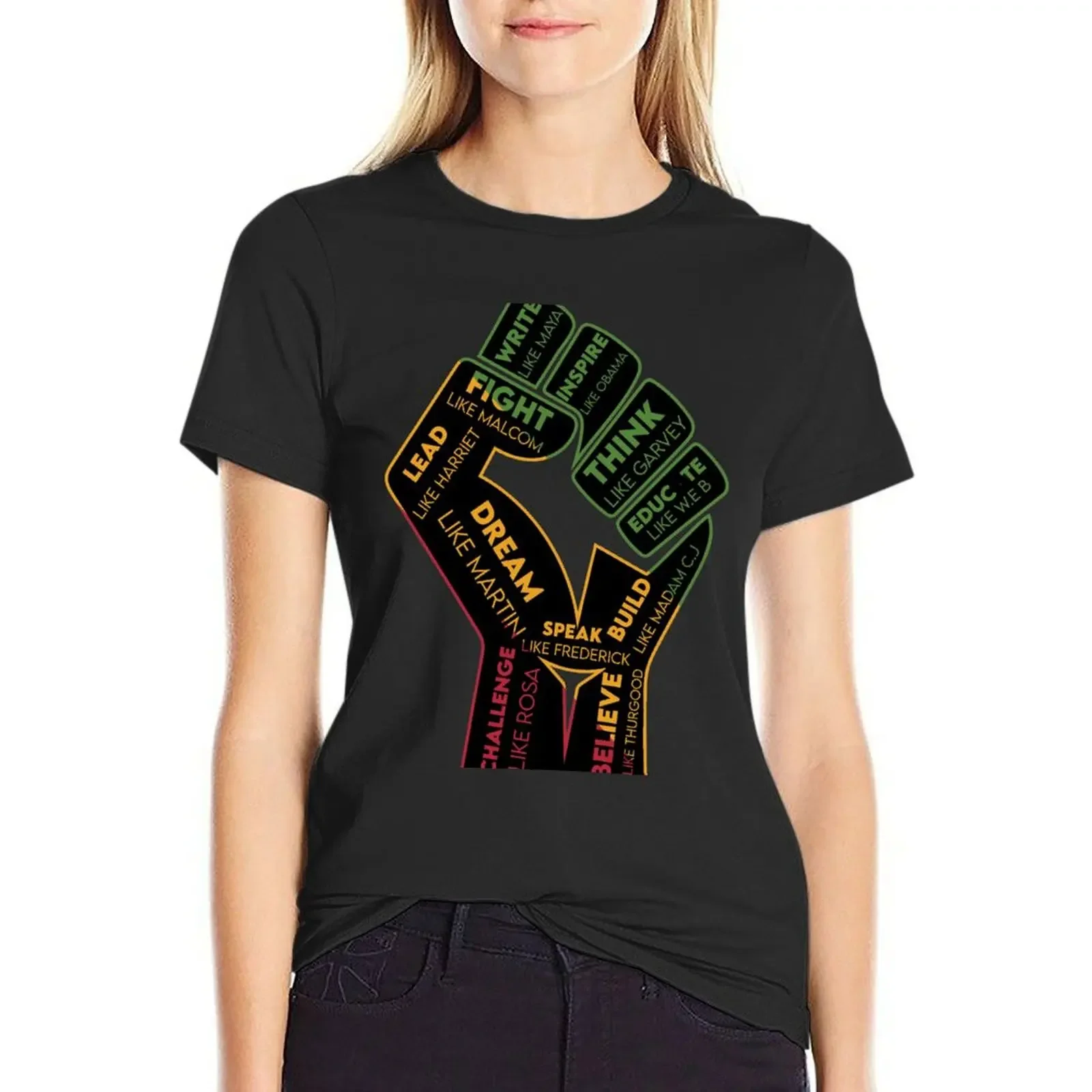 

Black History Month 2021, Dream Like MLK, HARRIET, W.E.B, ROSA, GARVEY, African American Leaders. 24/7/365 T-Shirt