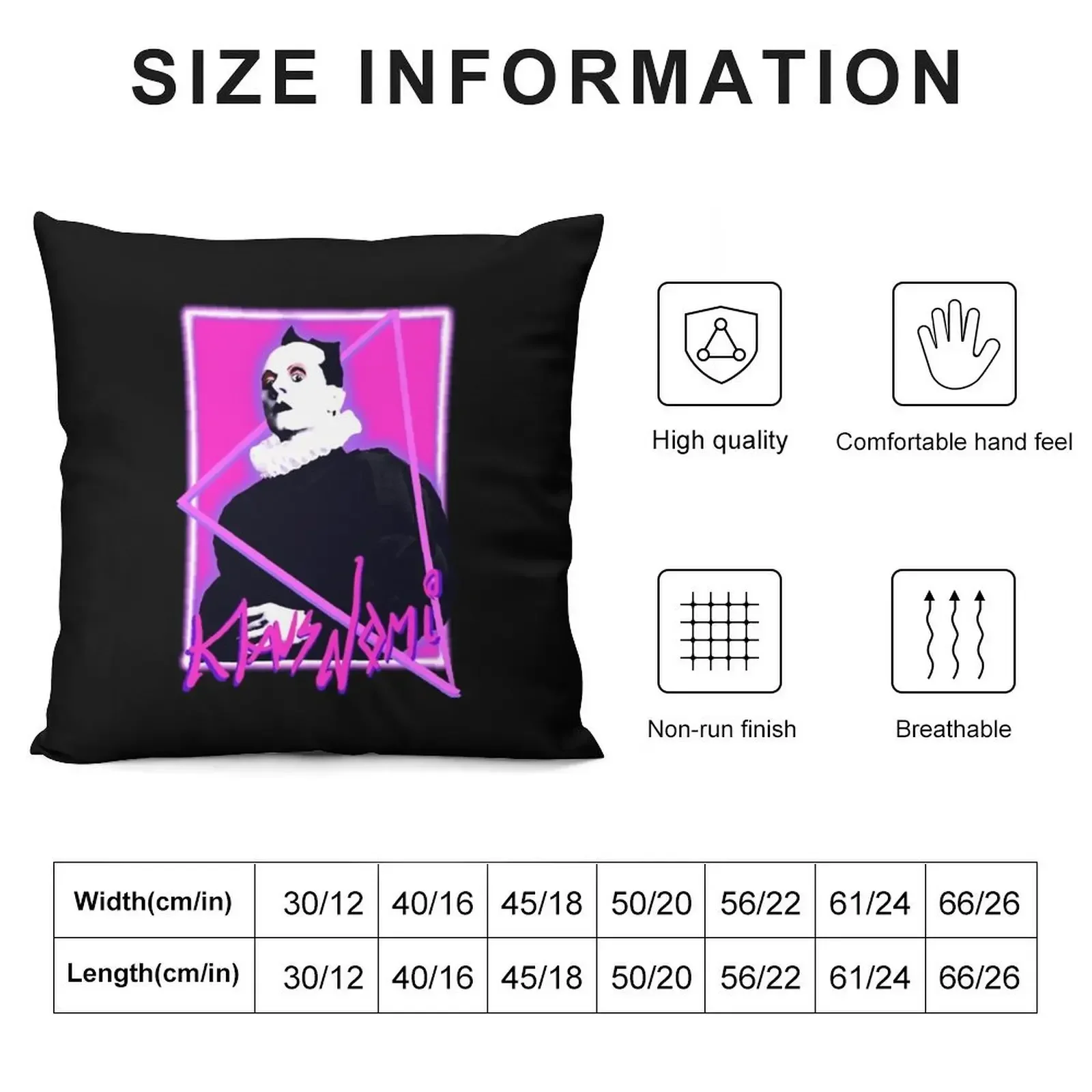 Klaus Nomi Throw Pillow Sofa Cushion Cover Ornamental Pillow christmas decorations 2025 Cushions Home Decor pillow