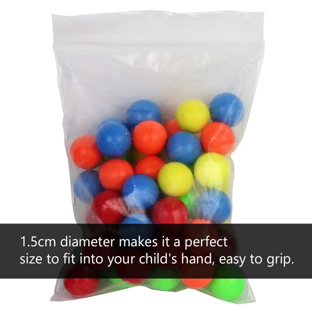 100 Pcs Counting Balls Probability Learning Colored Plastic Little Marbles Game for Pit 200 Replace