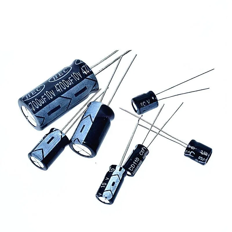 Condensatori elettrolitici in alluminio 20PCS 63V Foro passante10UF 22UF 33UF 47UF 100UF 220UF 330UF 470UF