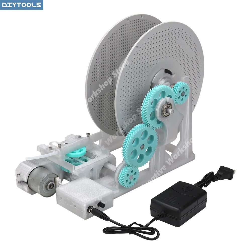 Rewinding DIY Electric Rewinder Coiler Wire Winder 3D Printing Fast Roll Material Consumables Filament Spool Reel Winding Organi