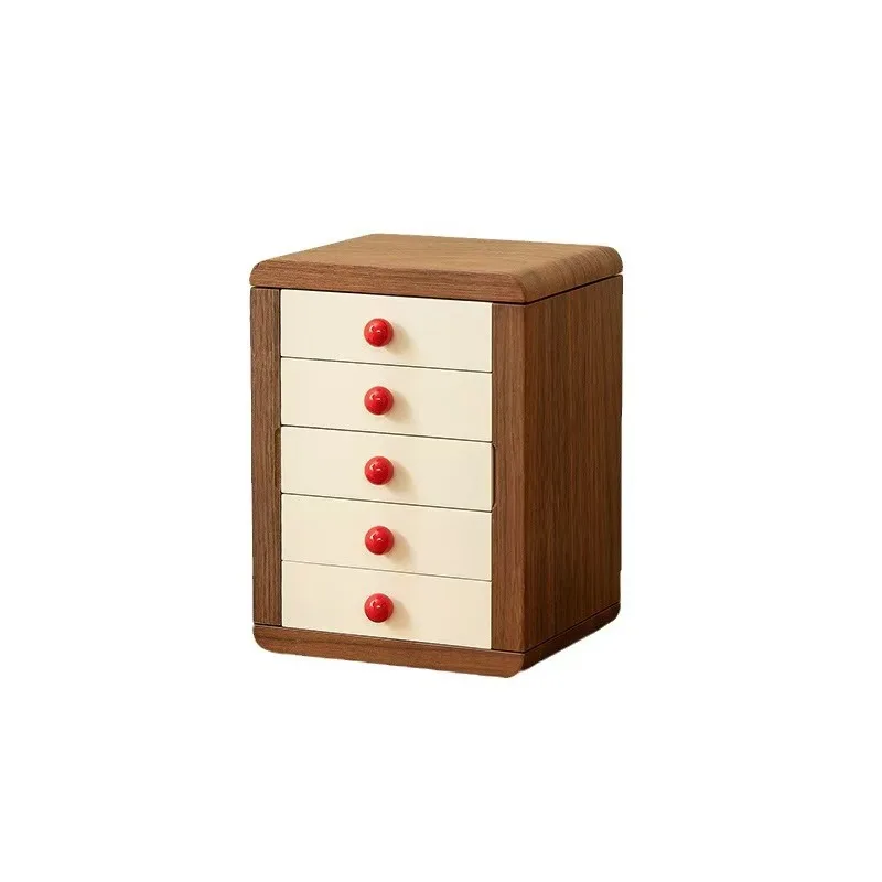 Jewelry box storage box high-grade exquisite hand and ear accessories multi-layer large capacity wooden jewelry cabinet