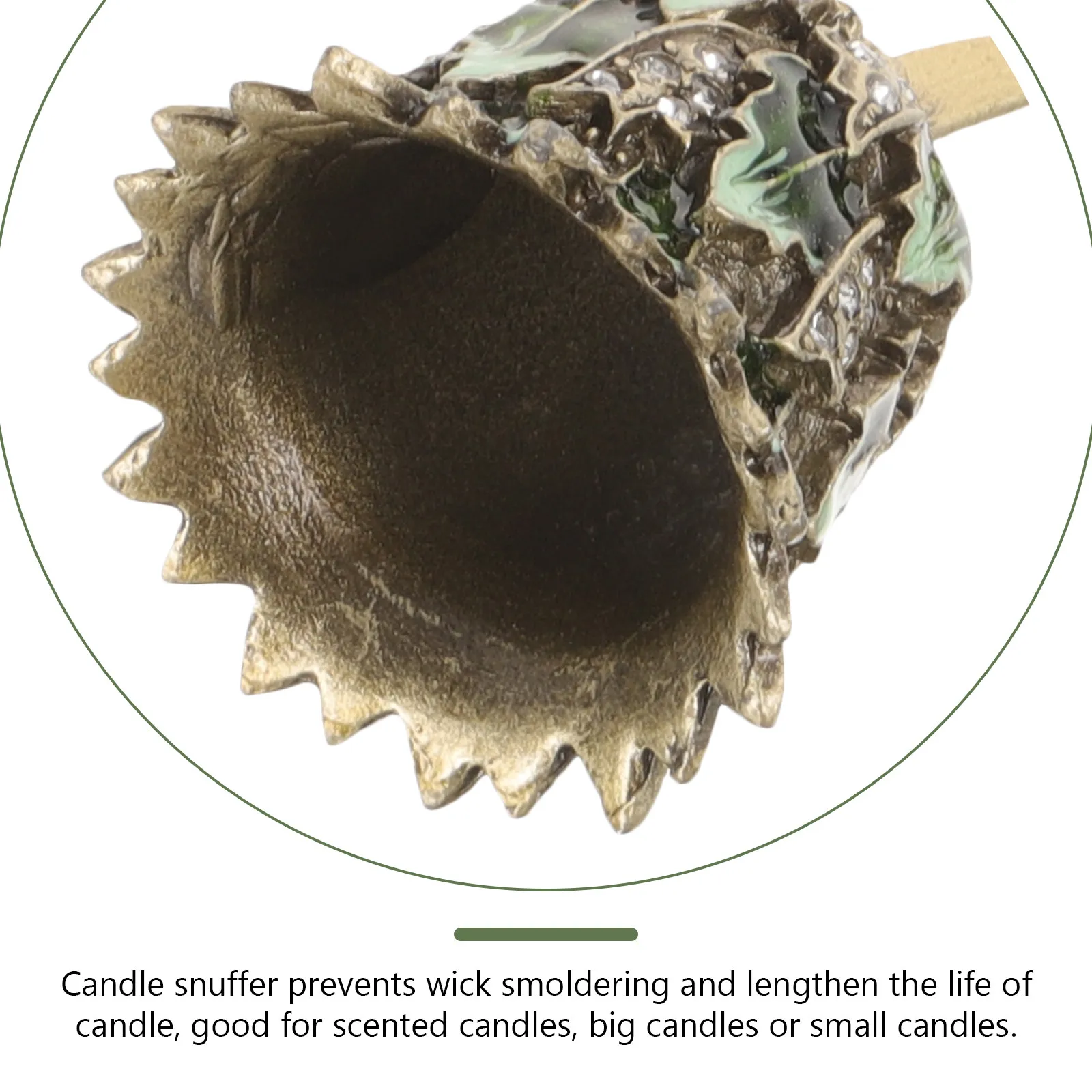 

Металлический гаситель пламени с удлиненной ручкой: эффективный тушитель для ароматических свечей, декоративный, для дома