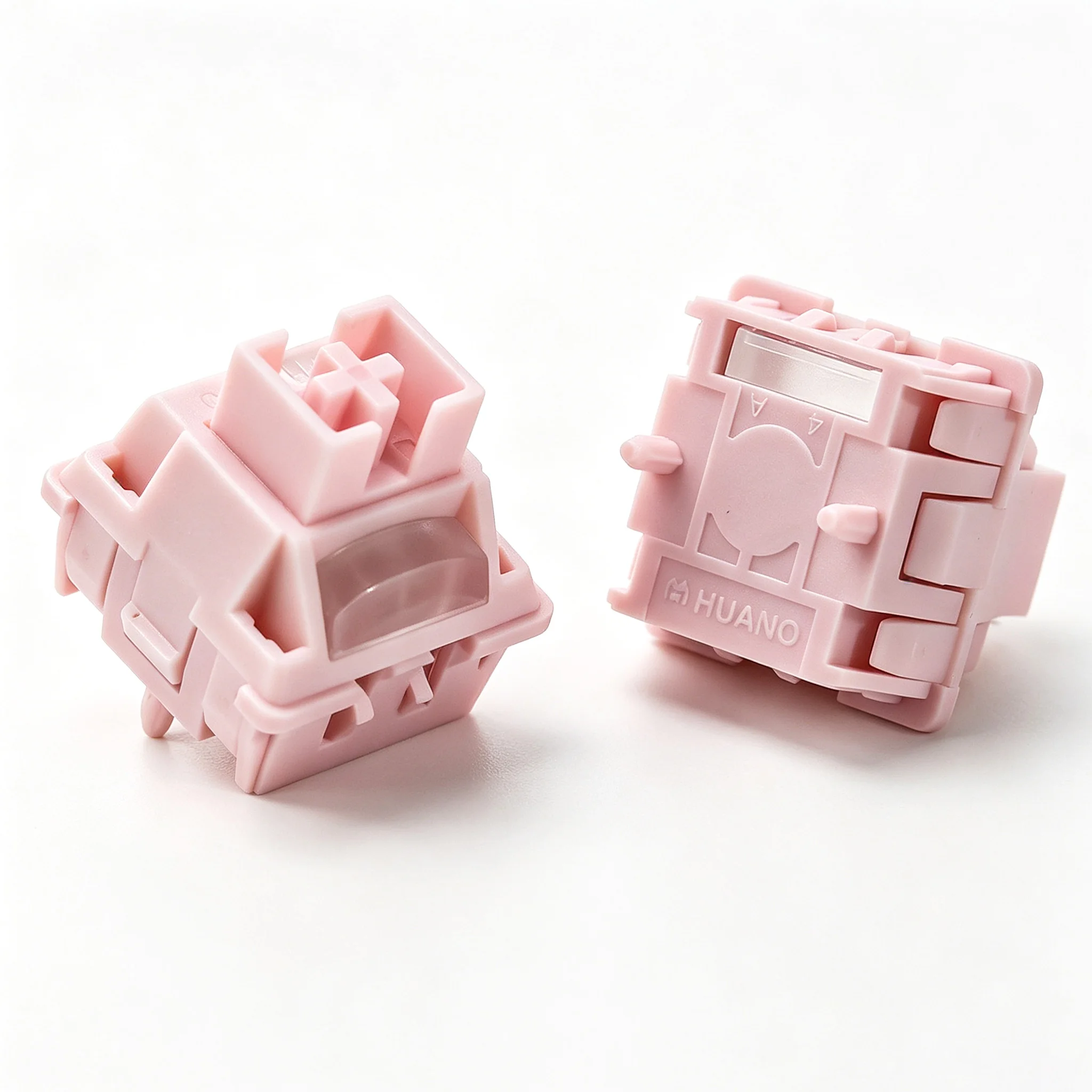 HUANO Sakura HE Magnetic Switch Hall Effect Custom 35gf HIFI Creamy Linear Switches For 75% Magnetic Keyboard Gaming POM PC PA66