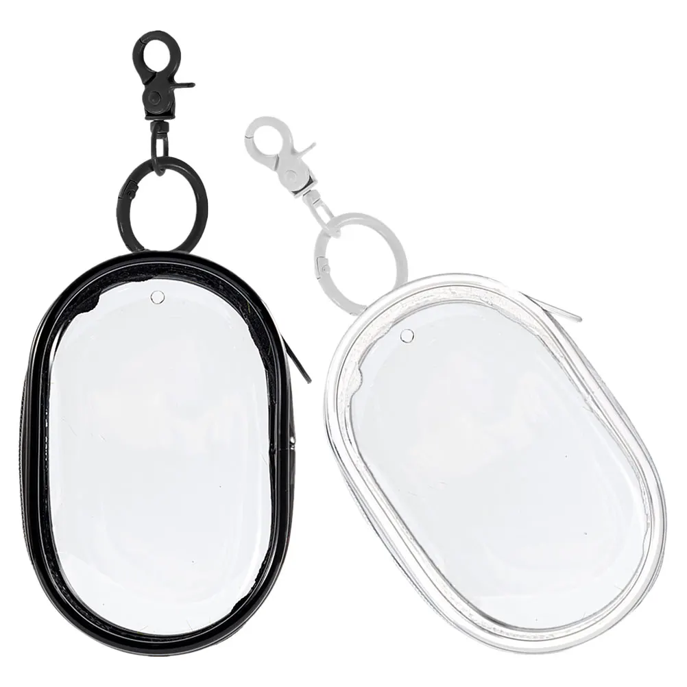 

2pcs Clear PVC Hanging Bags for Data Cable Headphone Storage Portable USB Flash Disk Container Lightweight Backpack Accessories