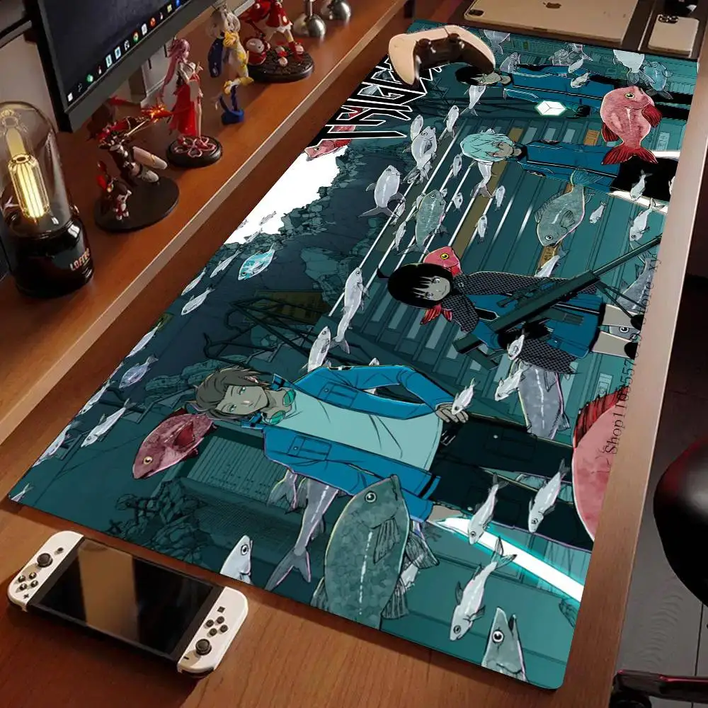 World T-Trigger Anime Mousepad Non-slip Suitable For Office Computers Laptops E-sports Game Desk Mats XXL Keyboard