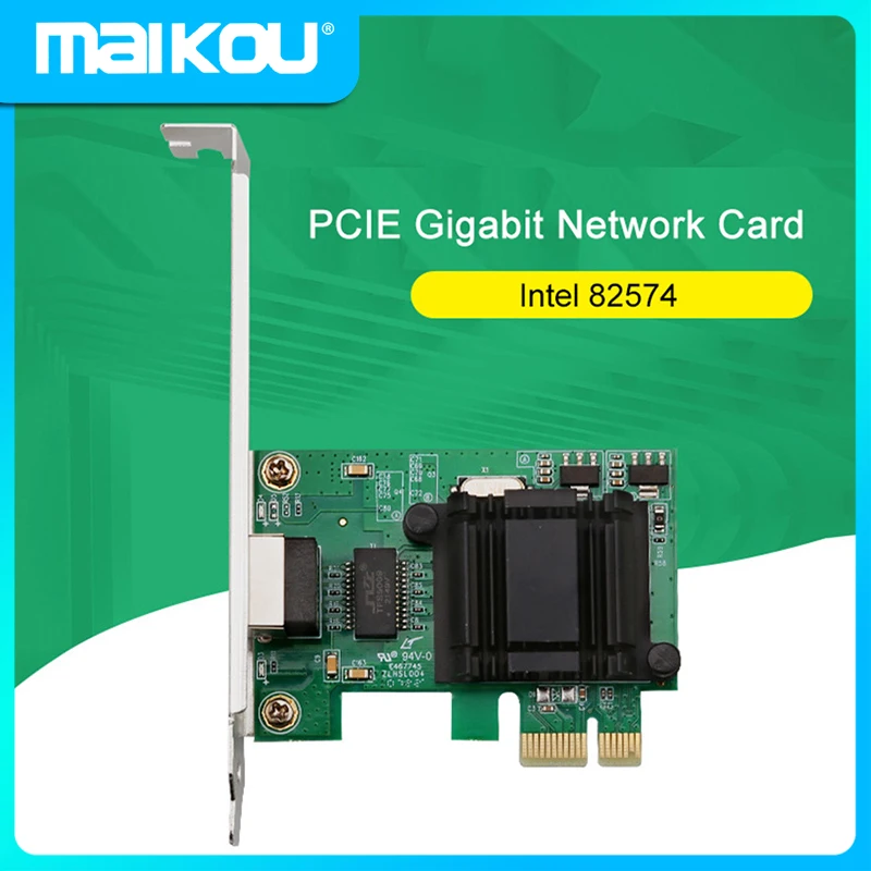 

Gigabit PCI-E Network Card I82574 PCIe1X High Speed Stable Home Office Campus Gigabit Network Card