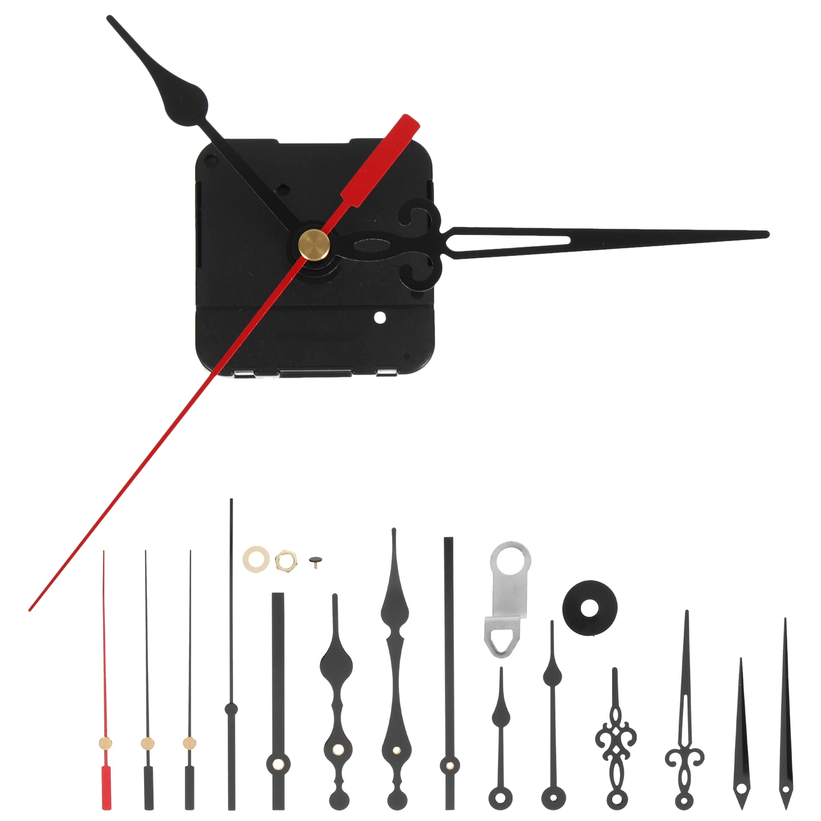 

Clock Movement Parts Replacement Mechanism Repair DIY High-torque Clock Hands Set Aluminum Lightweight Precision Small