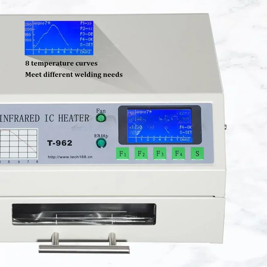 Für T-962 Infrarot IC Heizung mit Rauchkanal Infrarot Reflow Lötmaschine BGA SMD Rework Lötstation