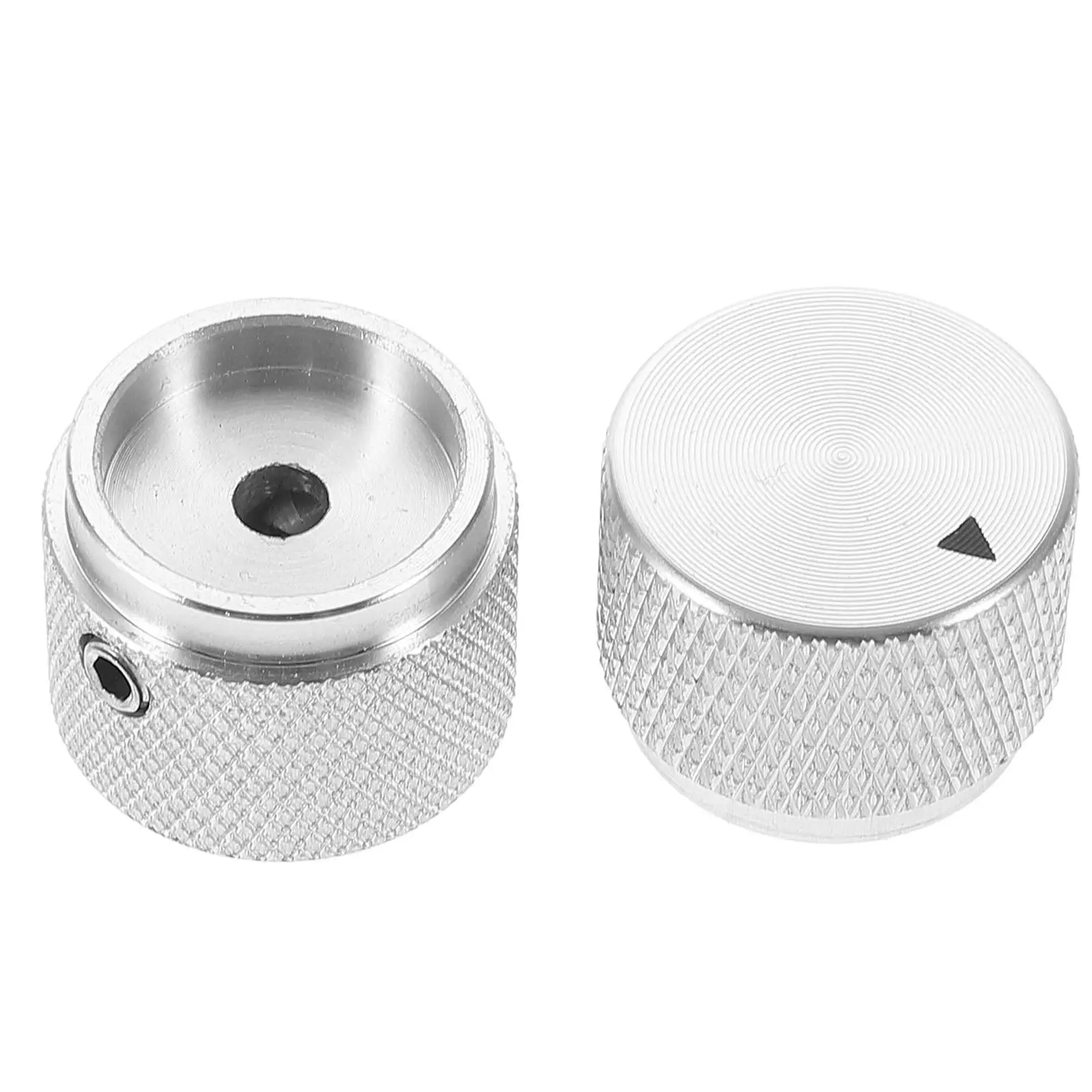 

Potentiometer Knob Cap Bass Control Appliance Knobs Replacement Guitar Radio Metal for Aluminum Alloy