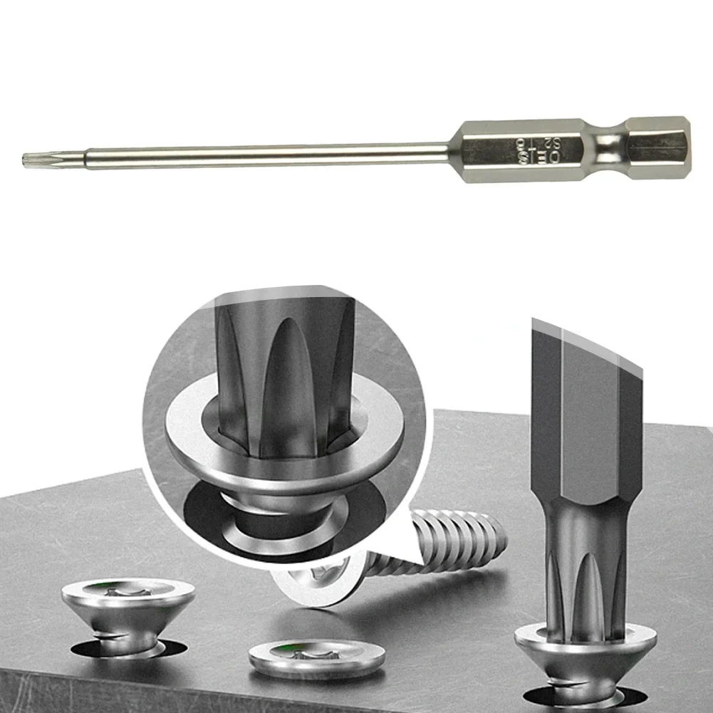 Accessories Household Workshop Equipment Screwdriver Alloy Steel Exact Screw Unscrew Hex Shank Hollow Torx Bit