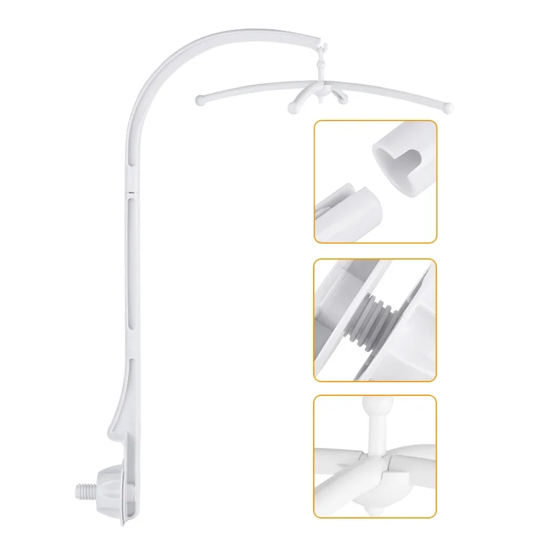 Berço do bebê móvel cama sino titular brinquedo decoração pendurado braço suporte