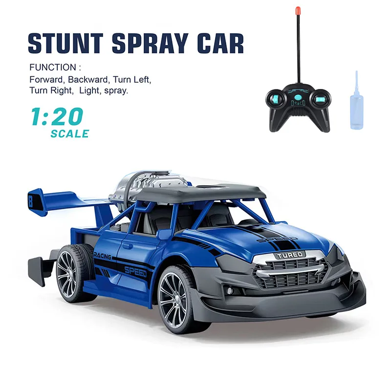 1:20 RCカー ドリフトスタント スプレーライト付き ラジコンカー 子供用競技用レーシングカーとトラック クリスマス