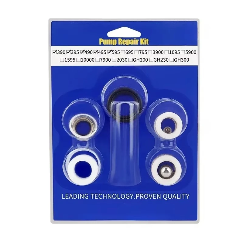 بخاخ طلاء بدون هواء 244194 ملحقات البخاخ بدون هواء طقم تعبئة إصلاح المضخة لـ 390 395 490 495 595 ما بعد البيع #5