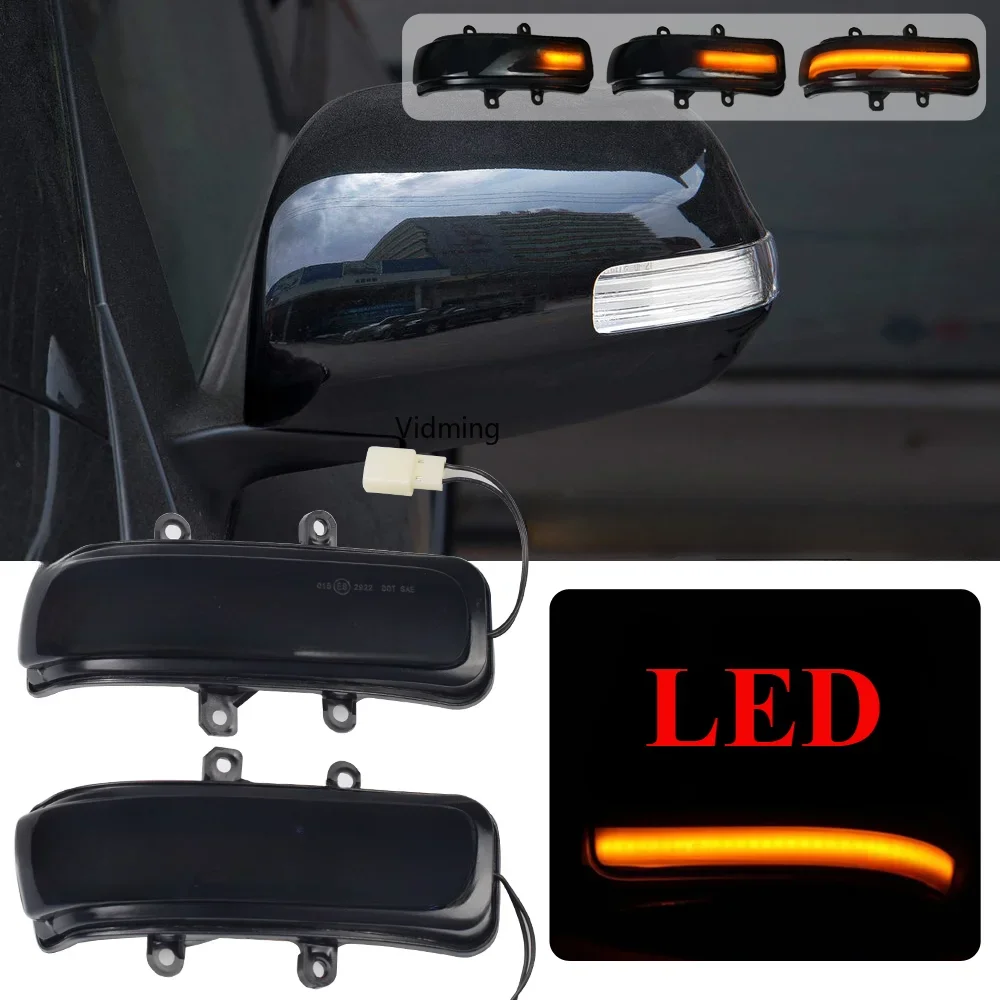 

2X LED Turn Signal Blinker Indicator Light Rearview Mirror Lamp Car Accessories For Toyota Estima Alphard Sienna 4Runner Previa