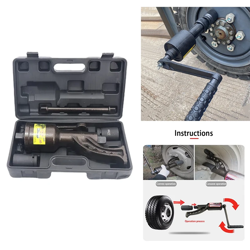 

Large Truck Tire Unloading Labor-saving Wrench Heavy-duty Slowdown Manual Board Hand Tire Change and Removal Cranking Sleeve