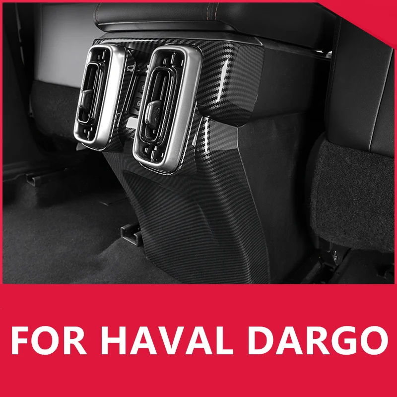 

FOR HAVAL DARGO Rear air conditioner air vent frame armrest box interior modification special decorative stickers high quality