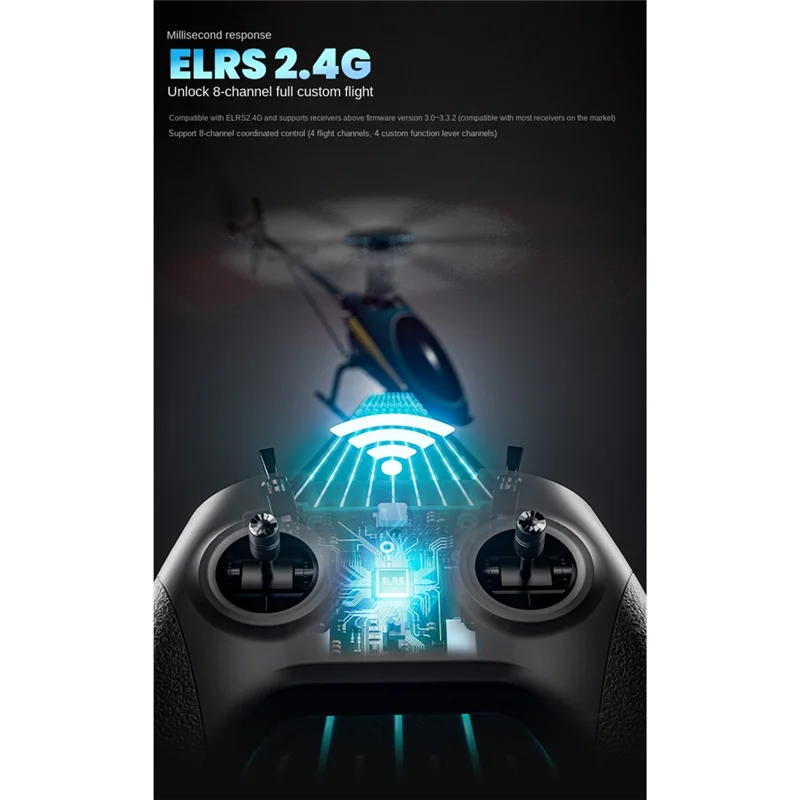 Nuovo! C8 ELRS Ricevitore telecomando Mini maniglia per elicotteri RC Ala fissa FPV Droni Robot Auto Barche Supporta Liftoff/DRL