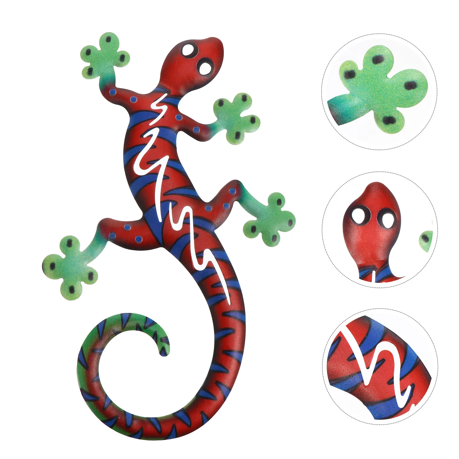 

1Pcs Iron Gecko Wall Decor Environmental Friendly Material Home Wall Adornment Living Room Bedroom Garden