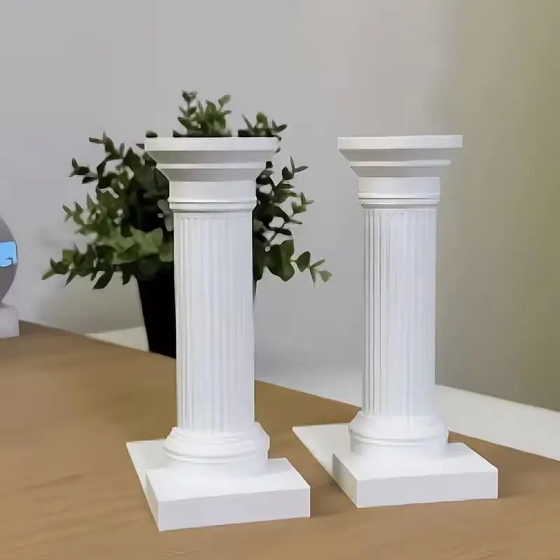 2pcs 3D Printed Column Bookends – Minimalist Book Stand, High-Quality Desktop Decor, Study Office Gift