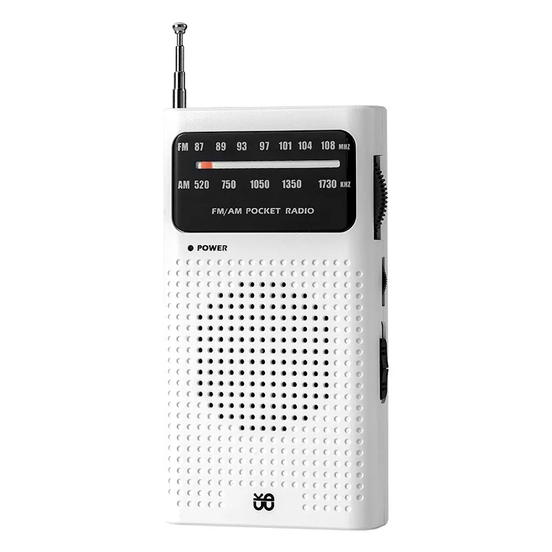 Compact Radio FMAM Radio ABS Material High Fidelity Audio Long-term Durability Multiple Color Options For Elderly