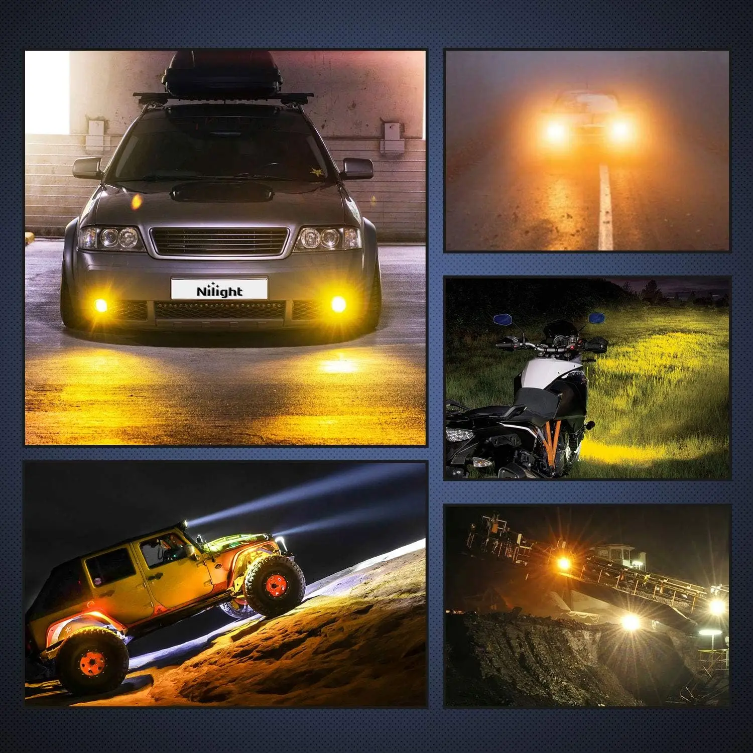Nilight Led Light Bar 4Inch 36W Spot LED Light Bar Led Off Road Lights with 16AWG Wiring Harness Kit Work for Truck Tractor Boat