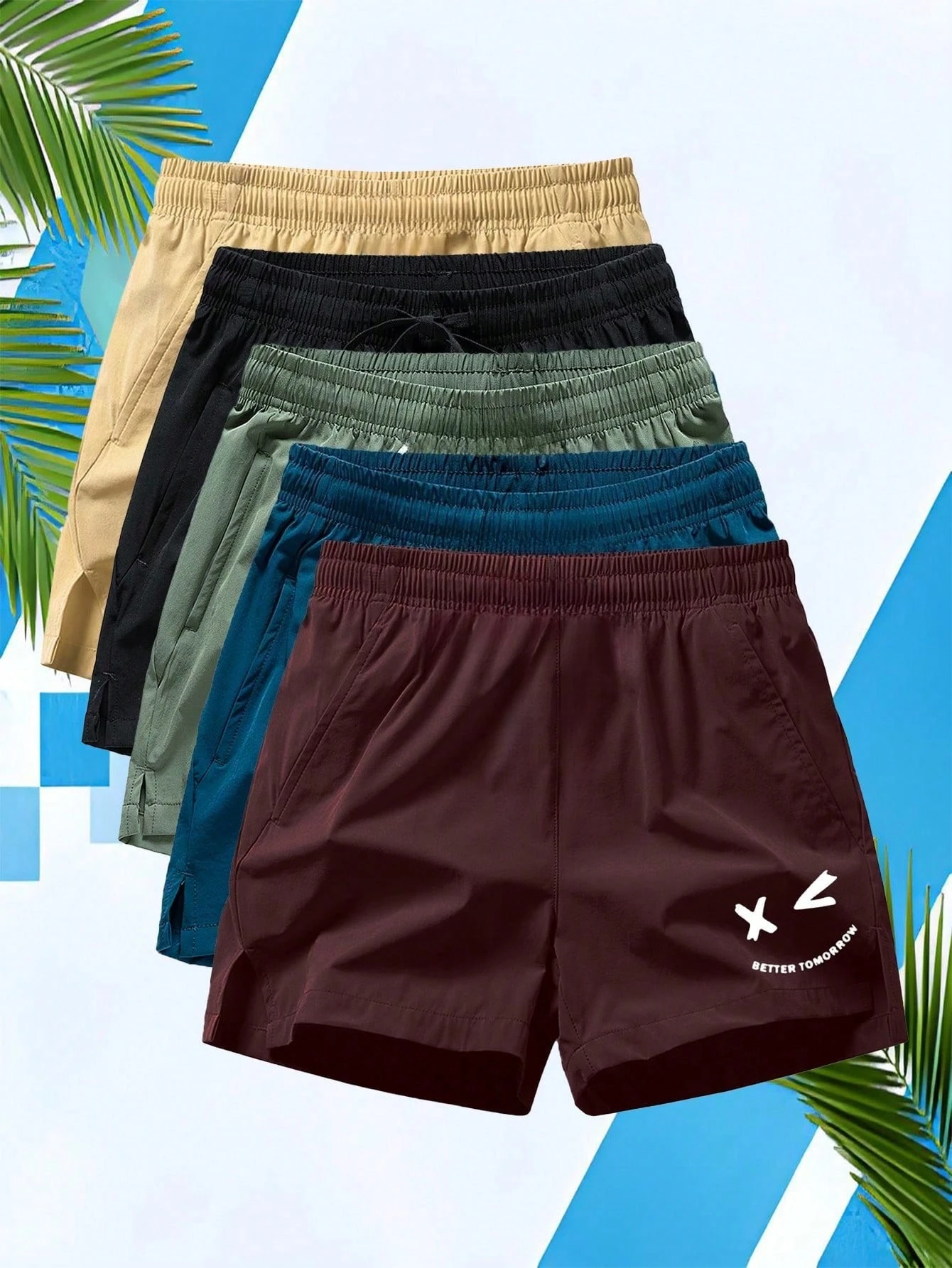 

Boyfriend Style Men Sports Shorts For Fitness Training, Basketball, Running, Marathon, Outdoor, Beachwear, Quick Dry