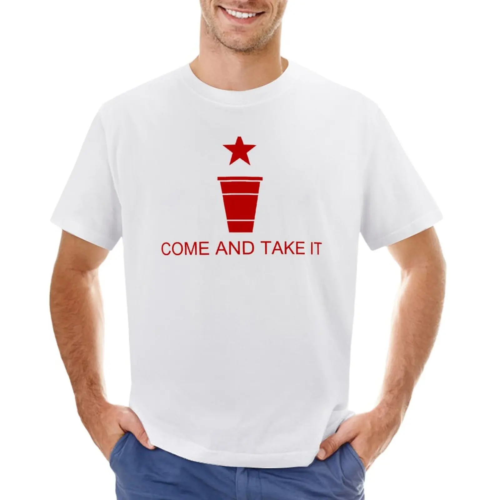 

Cup Snake Come and Take It in red T-Shirt boys animal print plus sizes customizeds mens cotton t shirts